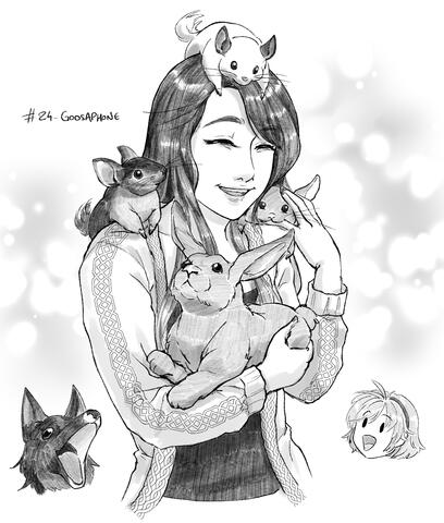 [Fanart] Goosephone &amp; family